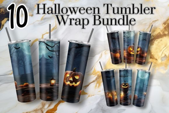 10 Halloween Skinny Tumbler Wrap Bundle Guide