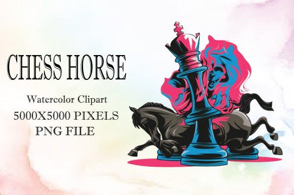 Chess Horse Watercolor Clipart 1 Design Guide