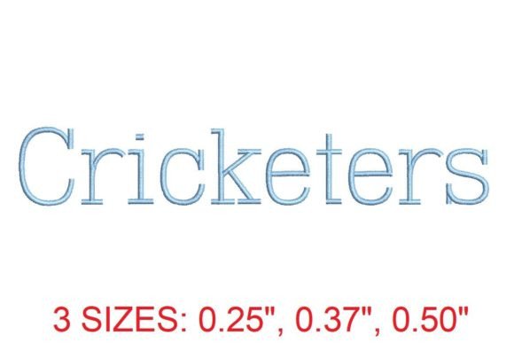 Cricketers Embroidery Font: Strategic Application for Sports Branding and Custom Apparel