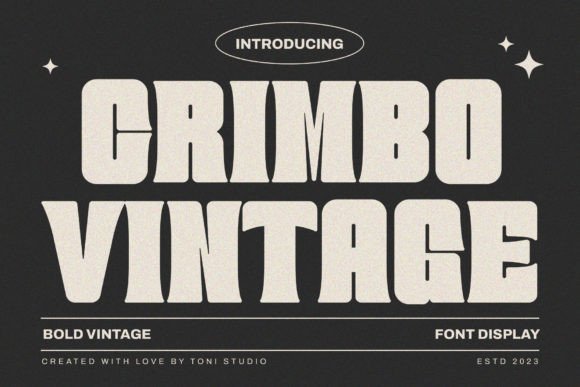 Crimbo Vintage: Bold 80s Typography for Modern Design