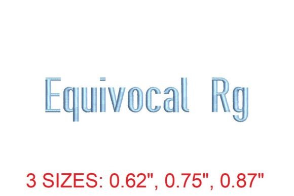 Elevate Your Machine Embroidery with Equivocal RG Embroidery Font
