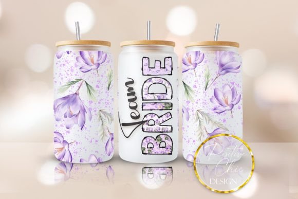 Elevating Bridal Drinkware with the Wedding Team Bride Libbey Cup Wrap PNG