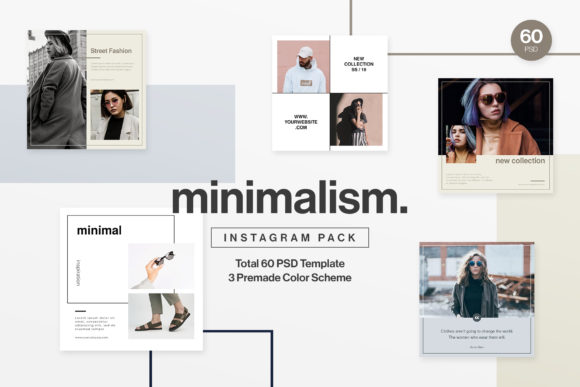 Elevating Luxury Brand Aesthetics with the Minimalism Social Media Instagram Pack
