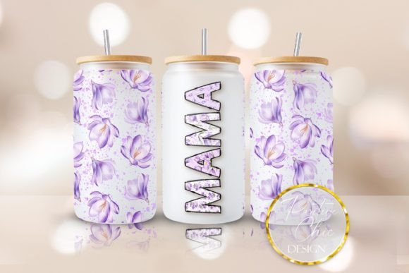 Evaluating the Mama Libbey Glass Can Wrap UVDTF PNG for Professional Drinkware Customization