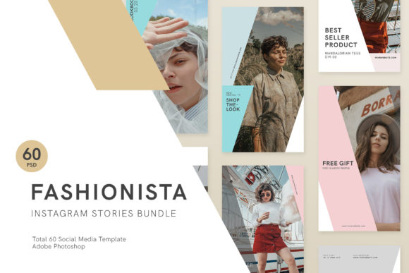 Fashionista Instagram Stories Bundle: PSD Templates