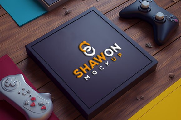 Gaming Board Logo Mockup: Professional Presentation Tool