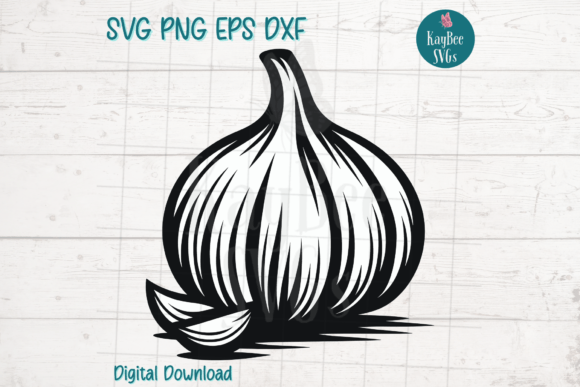 Head of Garlic SVG: Creative Designs by KayBee