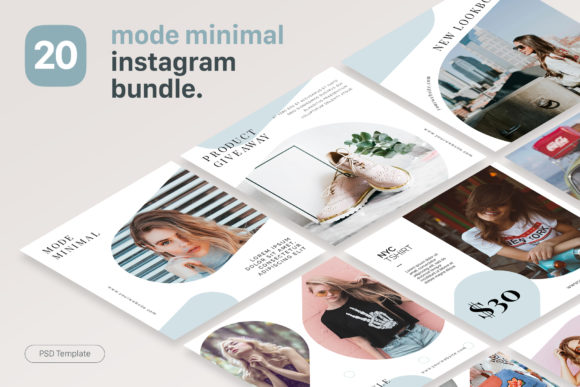 Instagram Template - Mode Minimal: Integrating Clean Design into Your Content Workflow