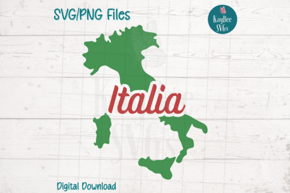Italia Map of Italy SVG Design