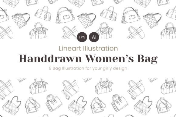 Line Womens Bag - Illustration: Integrating Hand-Painted Assets into Professional Design Workflows