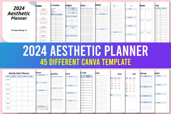 Mastering 2024: How the Aesthetic Planner Canva Template Transforms Personal Organization