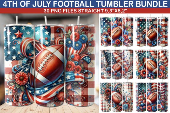 Maximizing Creative Potential with the 4th of July Football Tumbler Bundle