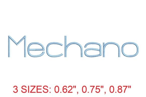 Mechano Embroidery Font: Integrating Precision Typography into Your Digital Workflow