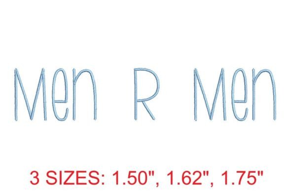 Men R Men Medium Embroidery Font Guide