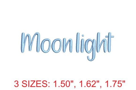 Moonlight Embroidery Font: A Guide to Elegant Machine Lettering