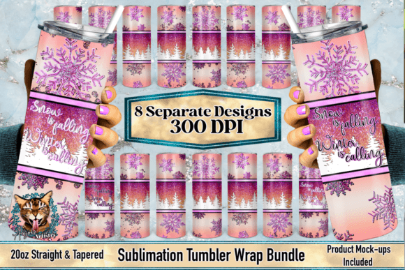 Pink Ombre Snowflake Tumbler Wrap Bundle: A Guide to Festive Sublimation Crafting