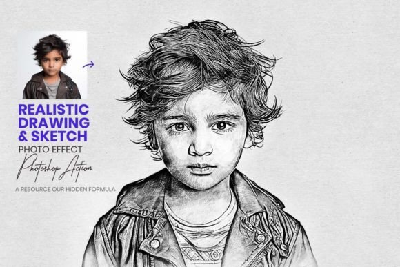 Realistic Drawing Sketch Effect: Transforming Digital Photos into Hand-Drawn Art