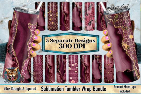 Ruby Agate Honeycomb Tumbler Wrap Bundle