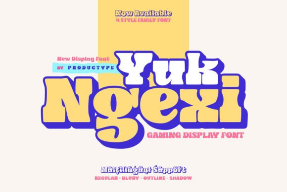 Yuk Ngexi: Bold Gaming Typography for Creative Projects
